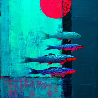 Gesticubism style, Midjourney V7: creative pattern composition