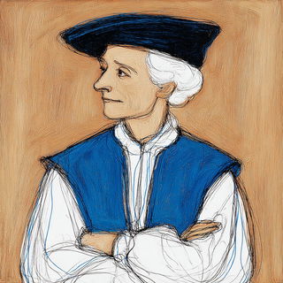 Ink Compass style, Midjourney V7: classical 18th-century oil painting