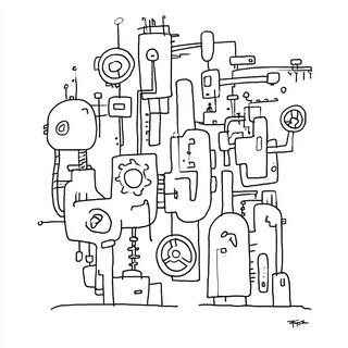 Ink Compass style, Midjourney V7: technical infrastructure blueprint schematics