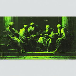 Raincut Protocol style, Midjourney V7: classical 18th-century oil painting