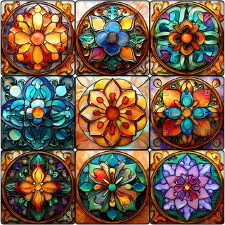 Vesperpane style, Midjourney V7: creative pattern composition