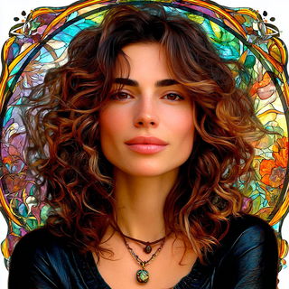 Vesperpane style, Midjourney V7: photographic portrait of female protagonist