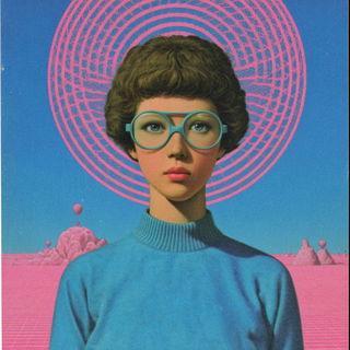 Archimasonry style, Midjourney V7: photographic portrait of female protagonist
