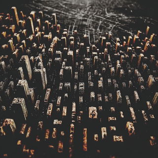 Lampfall Occultation style, Midjourney V7: megacity with futuristic bioarchitecture