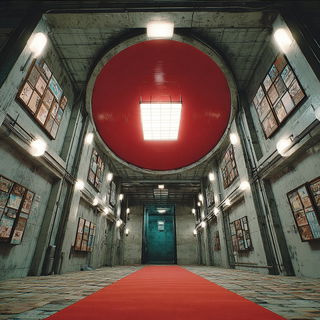 Titanoscape style, Midjourney V7: abstract 3D render