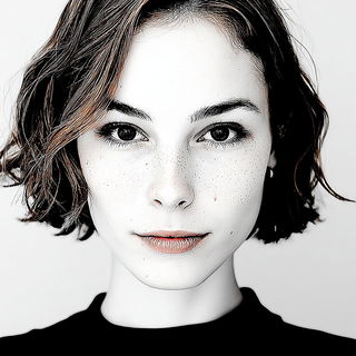 Tessermon style, Midjourney V7: photographic portrait of female protagonist