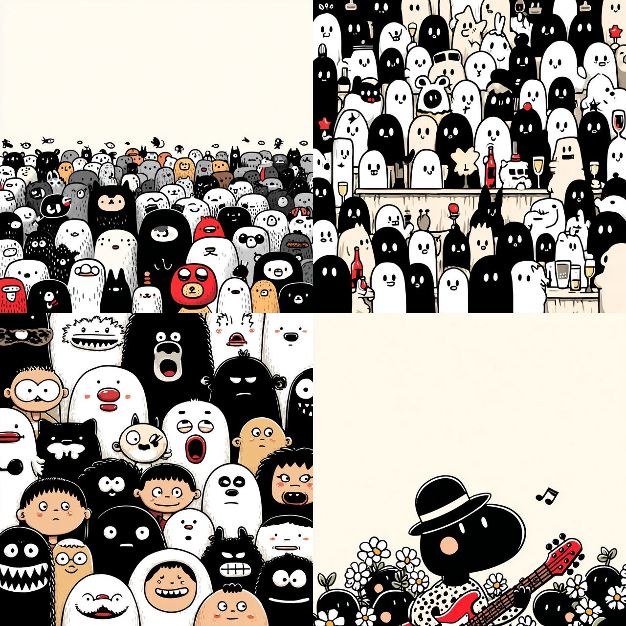 Tessermon style, Midjourney V7, render 1 of 4