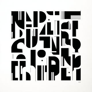 Linocut Geometry style, Midjourney V7: Midlibrary
