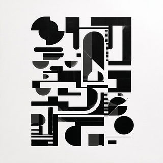 Linocut Geometry style, Midjourney V7: editorial illustration for popular scientific magazine cover