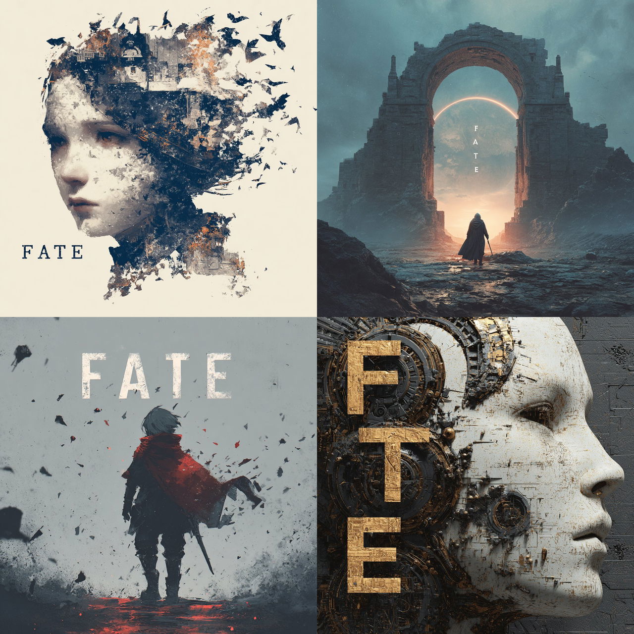 Fate style, Midjourney V7, render 1 of 4