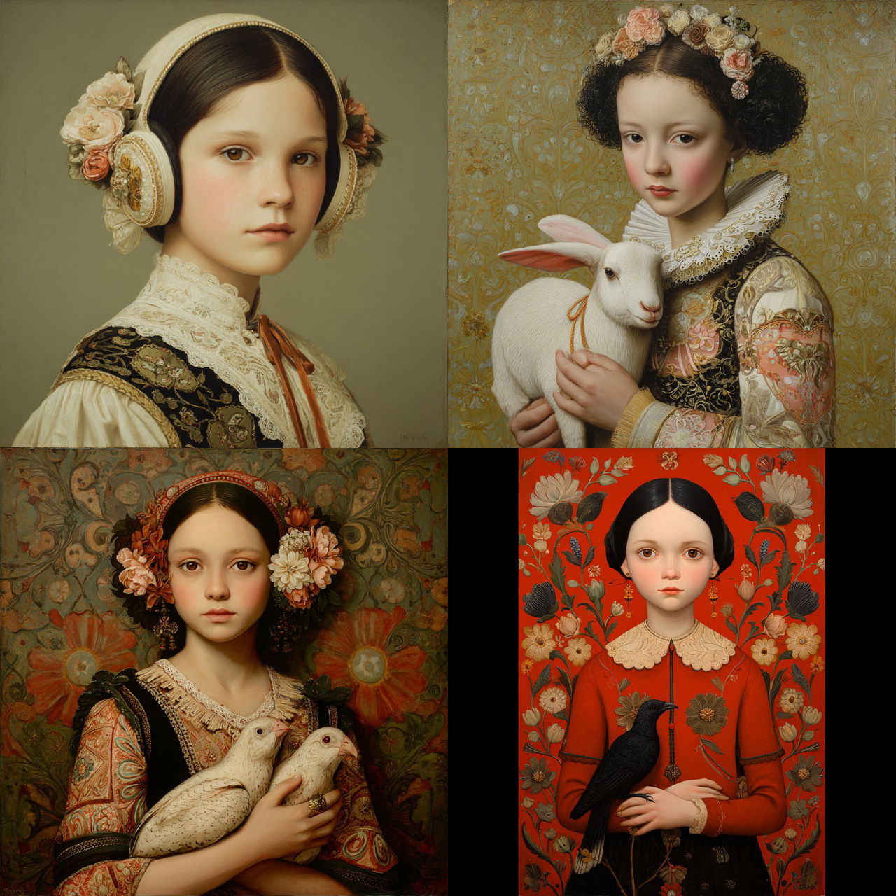 Fatima Ronquillo style, Midjourney V7, render 1 of 4