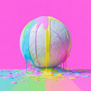 Marbleonirica style, Midjourney V7: abstract 3D render