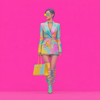 Marbleonirica style, Midjourney V7: haute-couture fashion outfit