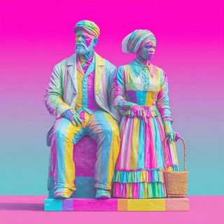 Marbleonirica style, Midjourney V7: traditional folk art