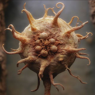 Ruincrawl style, Midjourney V7: abstract 3D render