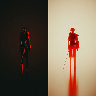 Redarc Mirage style, Midjourney V7: concept art character design of retropunk steam knight