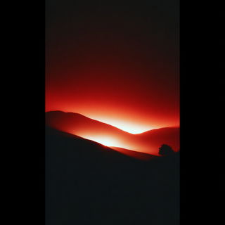 Redarc Mirage style, Midjourney V7: realistic landscape photograph of quiet dawn