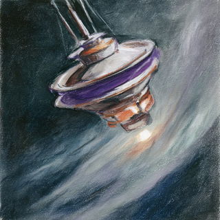 Mauvecollar style, Midjourney V7: editorial illustration for popular scientific magazine cover