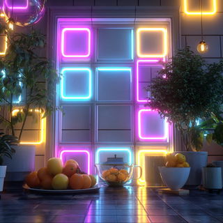 Neonhortic style, Midjourney V7: creative pattern composition
