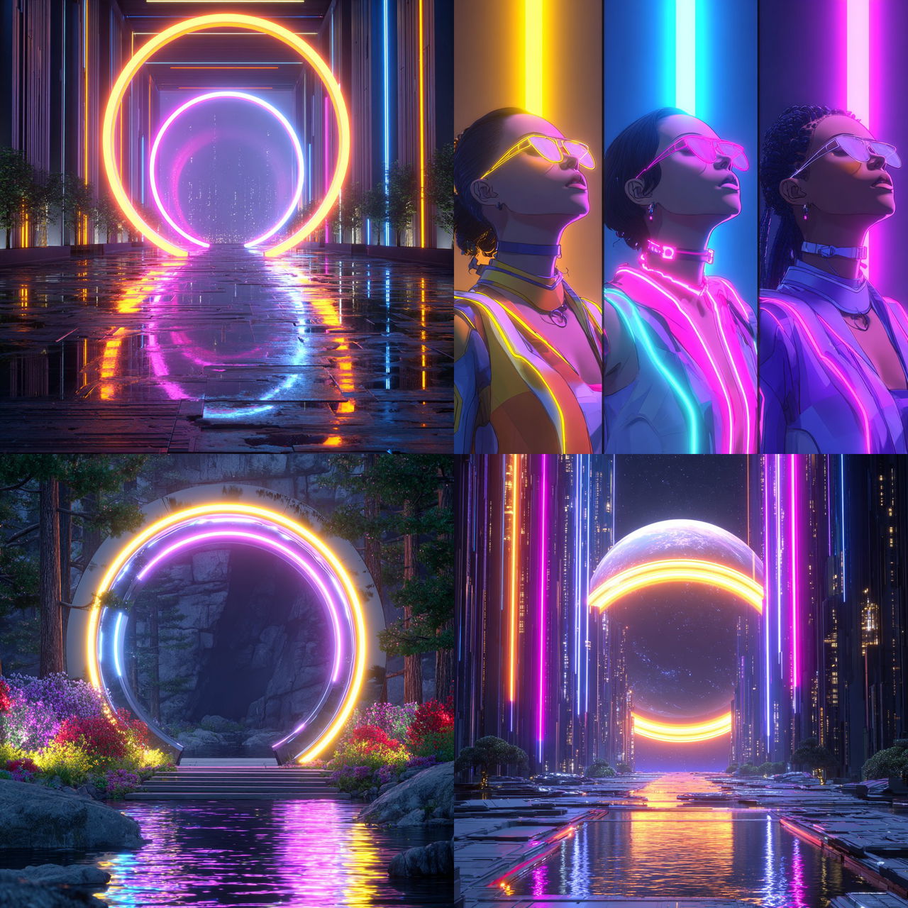 Neonhortic style, Midjourney V7, render 1 of 4