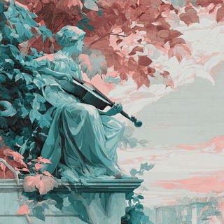 Larimar Driftpainting style, Midjourney V7: classical 18th-century oil painting