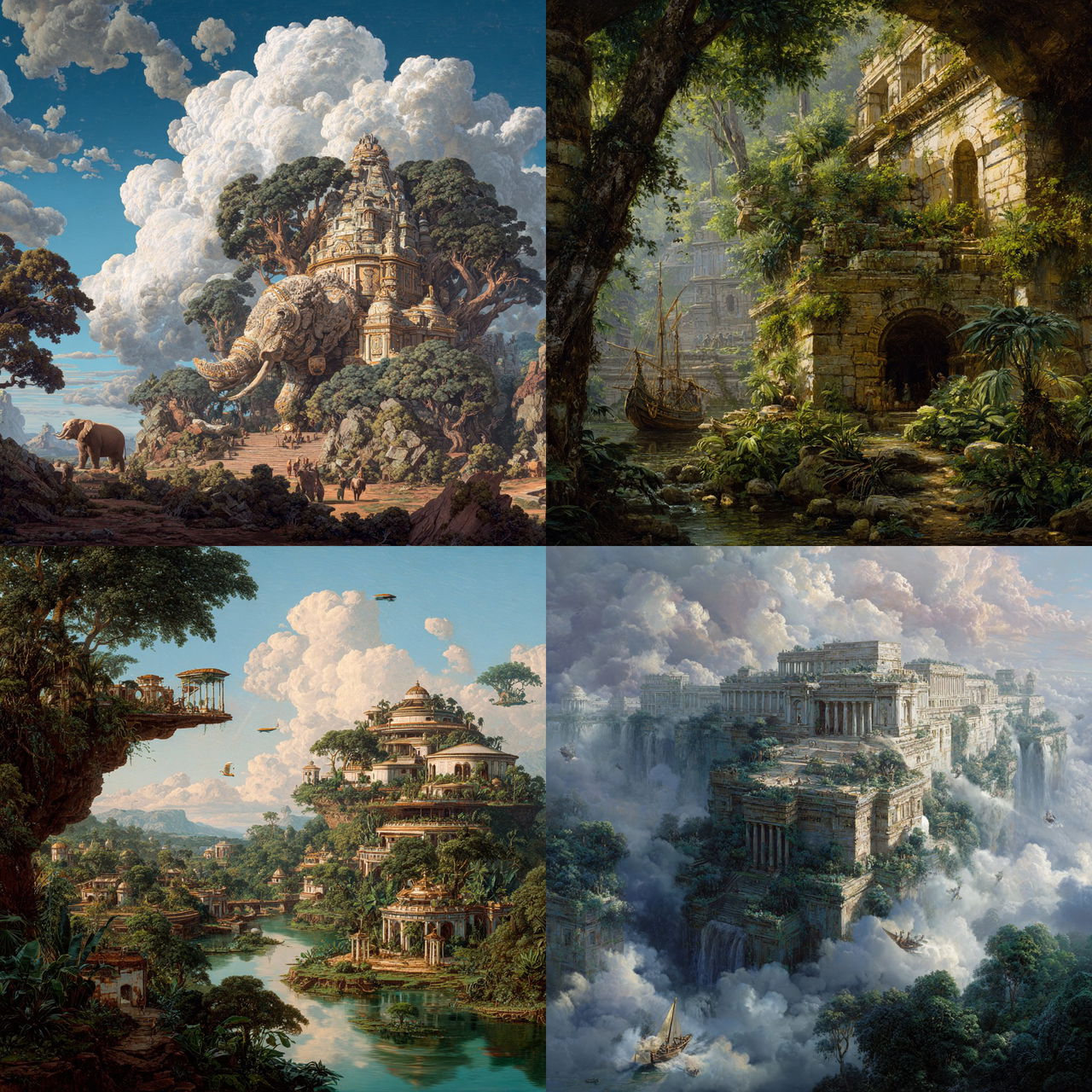 Ferdinand Knab style, Midjourney V7, render 1 of 4
