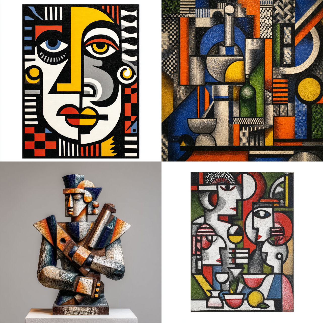 Fernand Leger style, Midjourney V7, render 1 of 4
