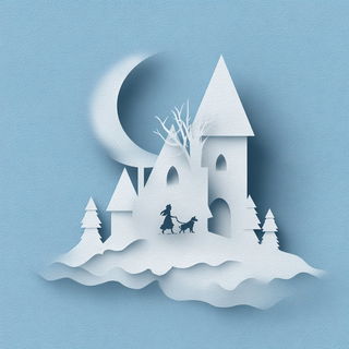 Icefolio style, Midjourney V7: retro fairy-tale illustration