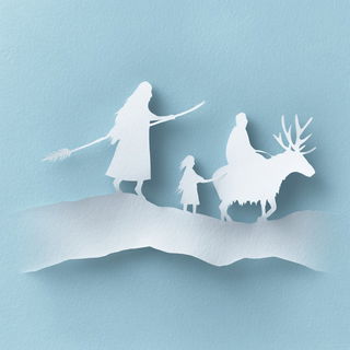Icefolio style, Midjourney V7: traditional folk art