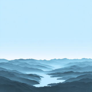 Icefolio style, Midjourney V7: realistic landscape photograph of quiet dawn
