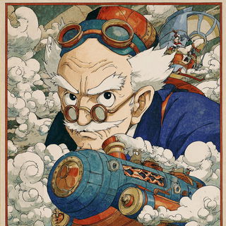 Ukiyo Dragoncut style, Midjourney V7: editorial illustration for popular scientific magazine cover