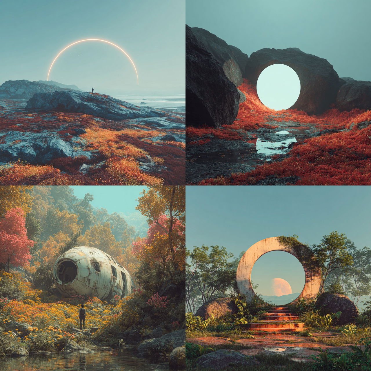 Filip Hodas style, Midjourney V7, render 1 of 4