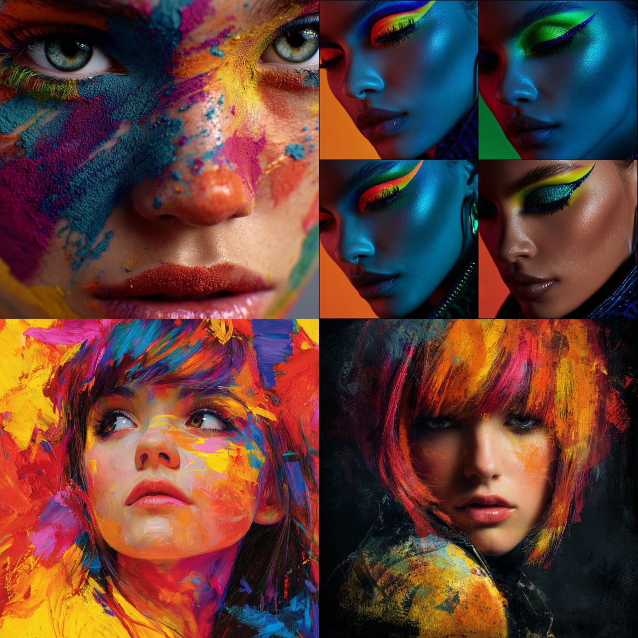 Flashy colors style, Midjourney V7, render 1 of 4