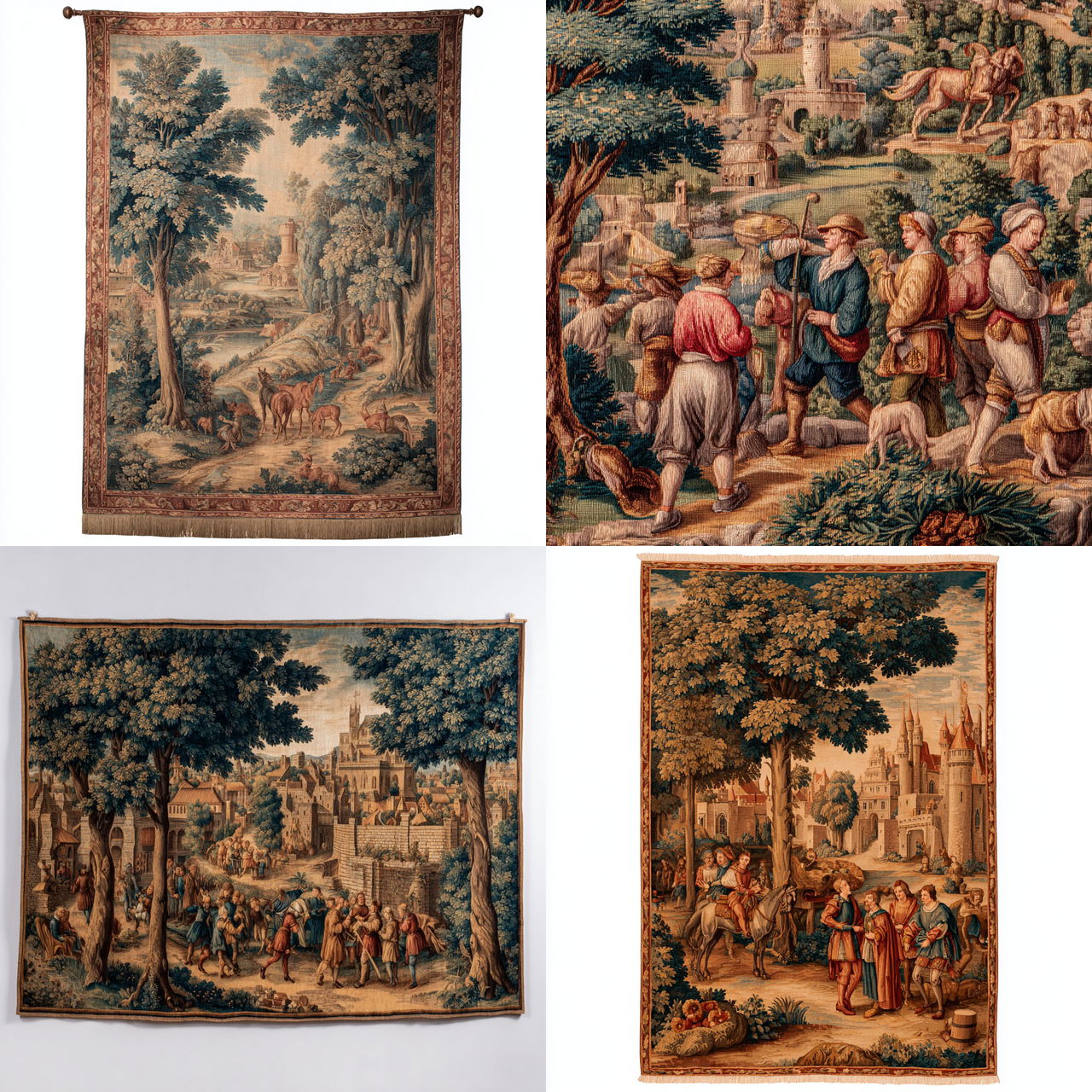 Flemish tapestry style, Midjourney V7, render 1 of 4