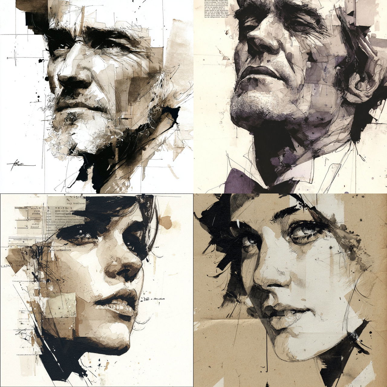 Florian Nicolle style, Midjourney V7, render 1 of 4