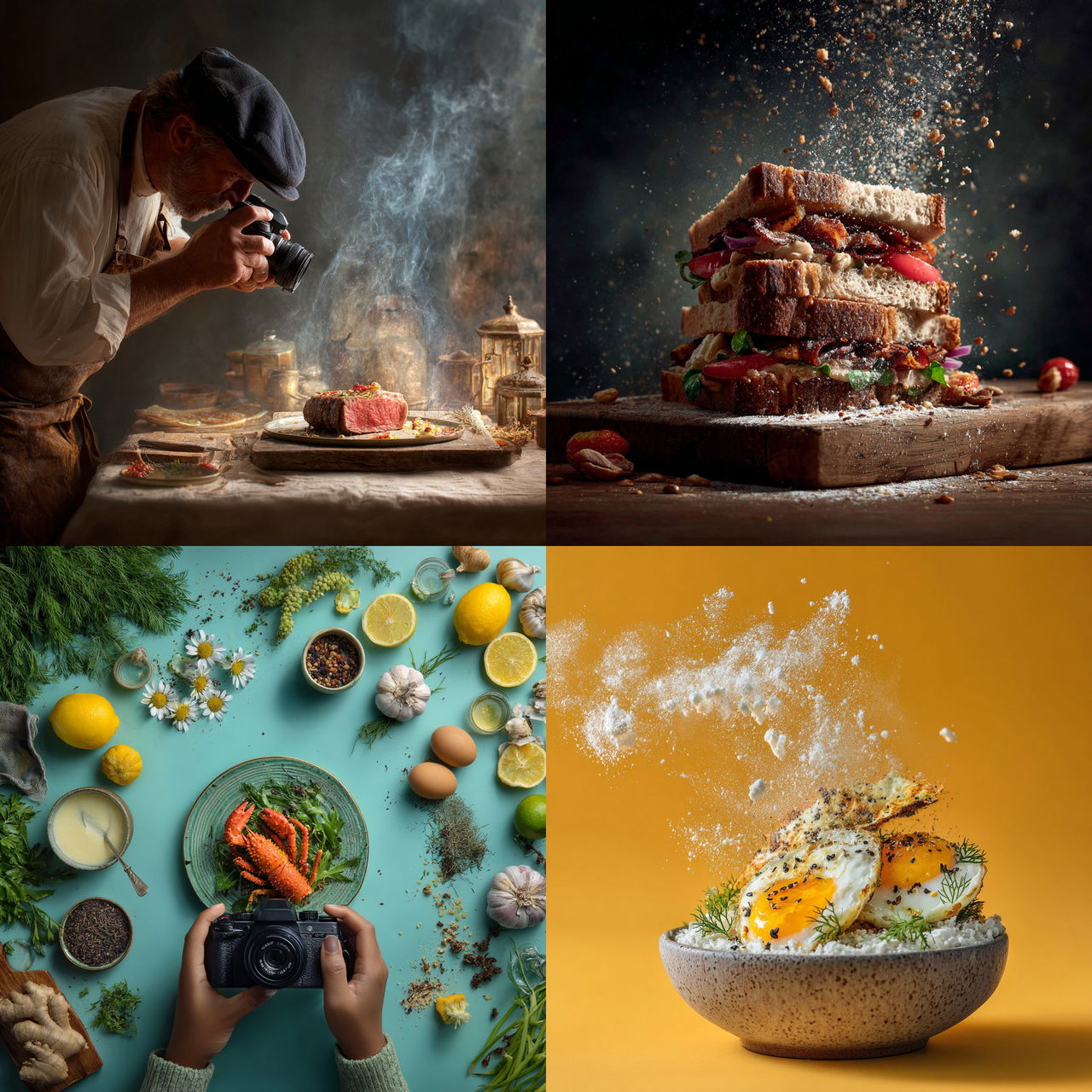 Food photography style, Midjourney V7, render 1 of 4
