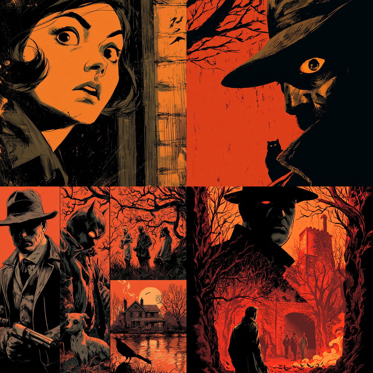 Francesco Francavilla style, Midjourney V7, render 1 of 4