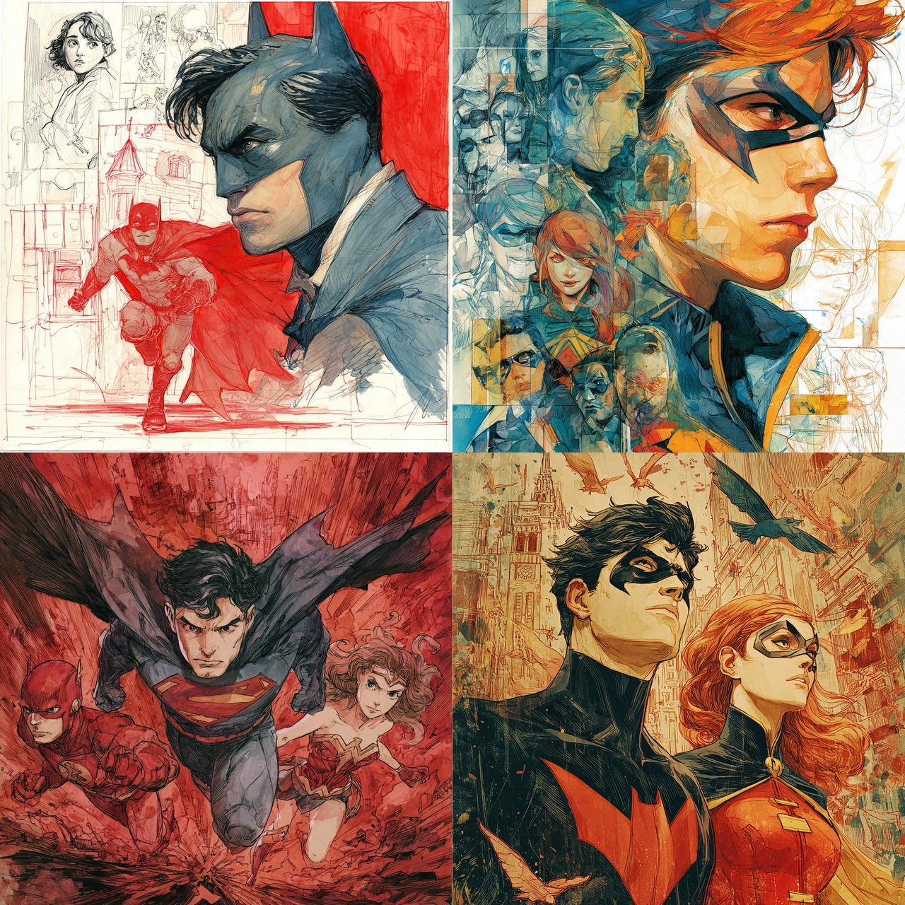 Francis Manapul style, Midjourney V7, render 1 of 4