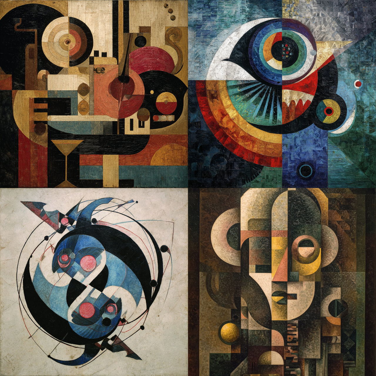 Francis Picabia style, Midjourney V7, render 1 of 4