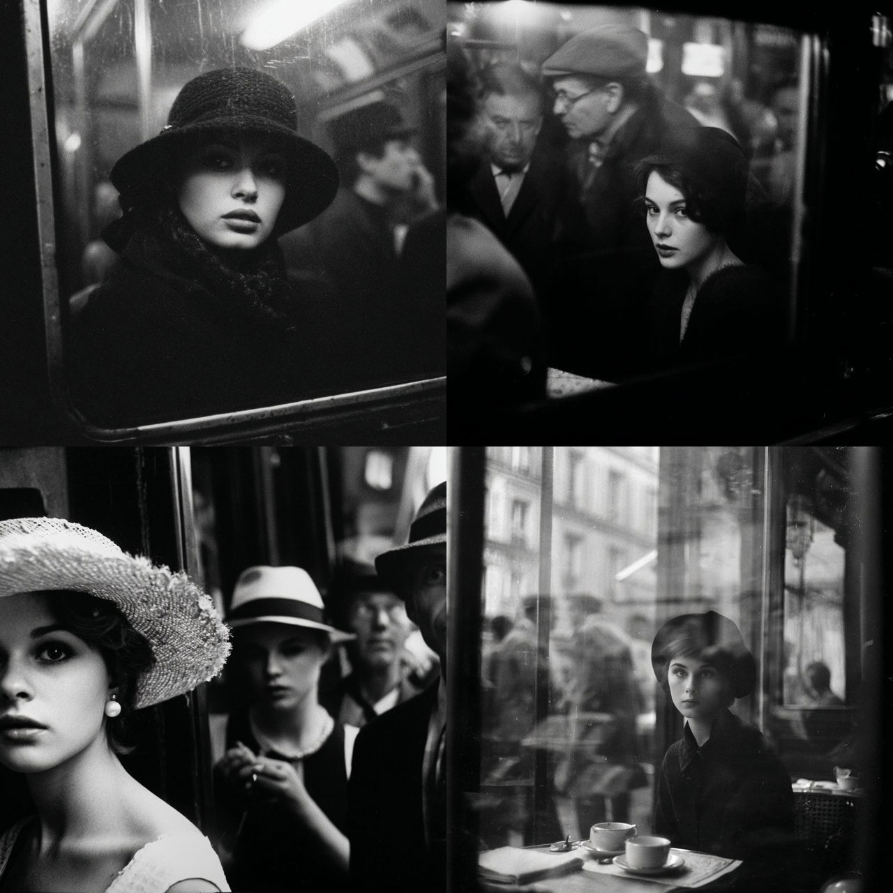 Frank Horvat style, Midjourney V7, render 1 of 4