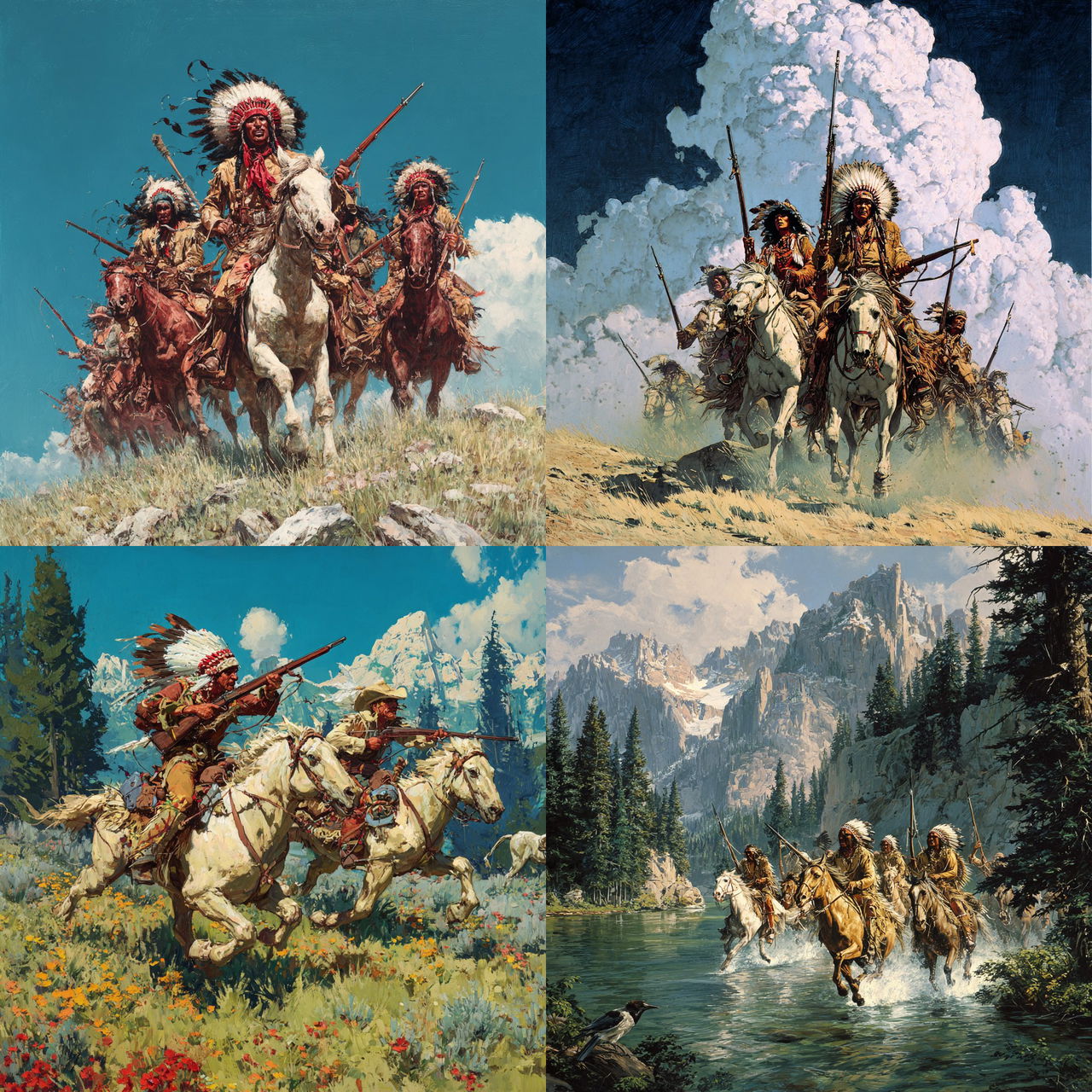 Frank McCarthy style, Midjourney V7, render 1 of 4