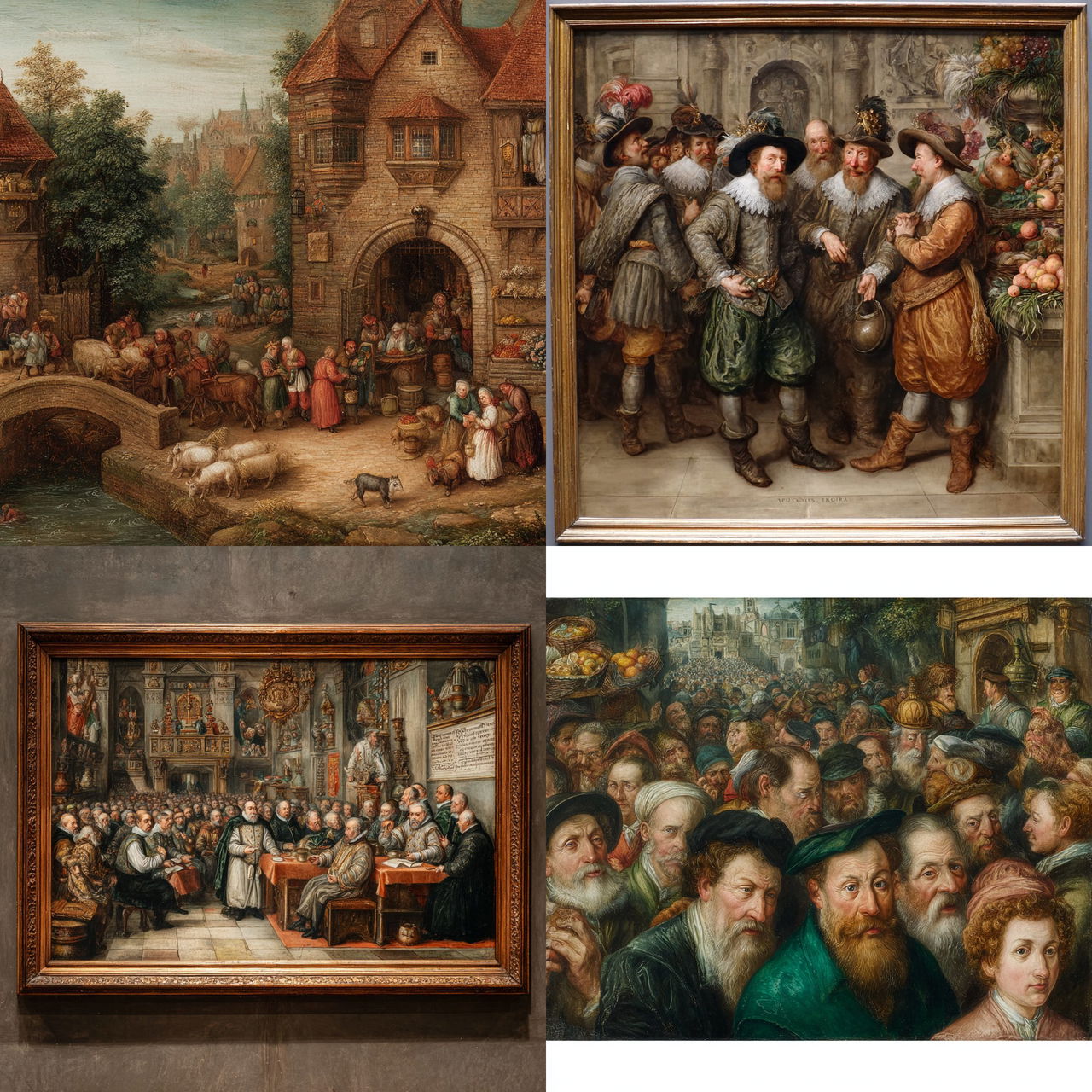 Frans Francken the Younger style, Midjourney V7, render 1 of 4