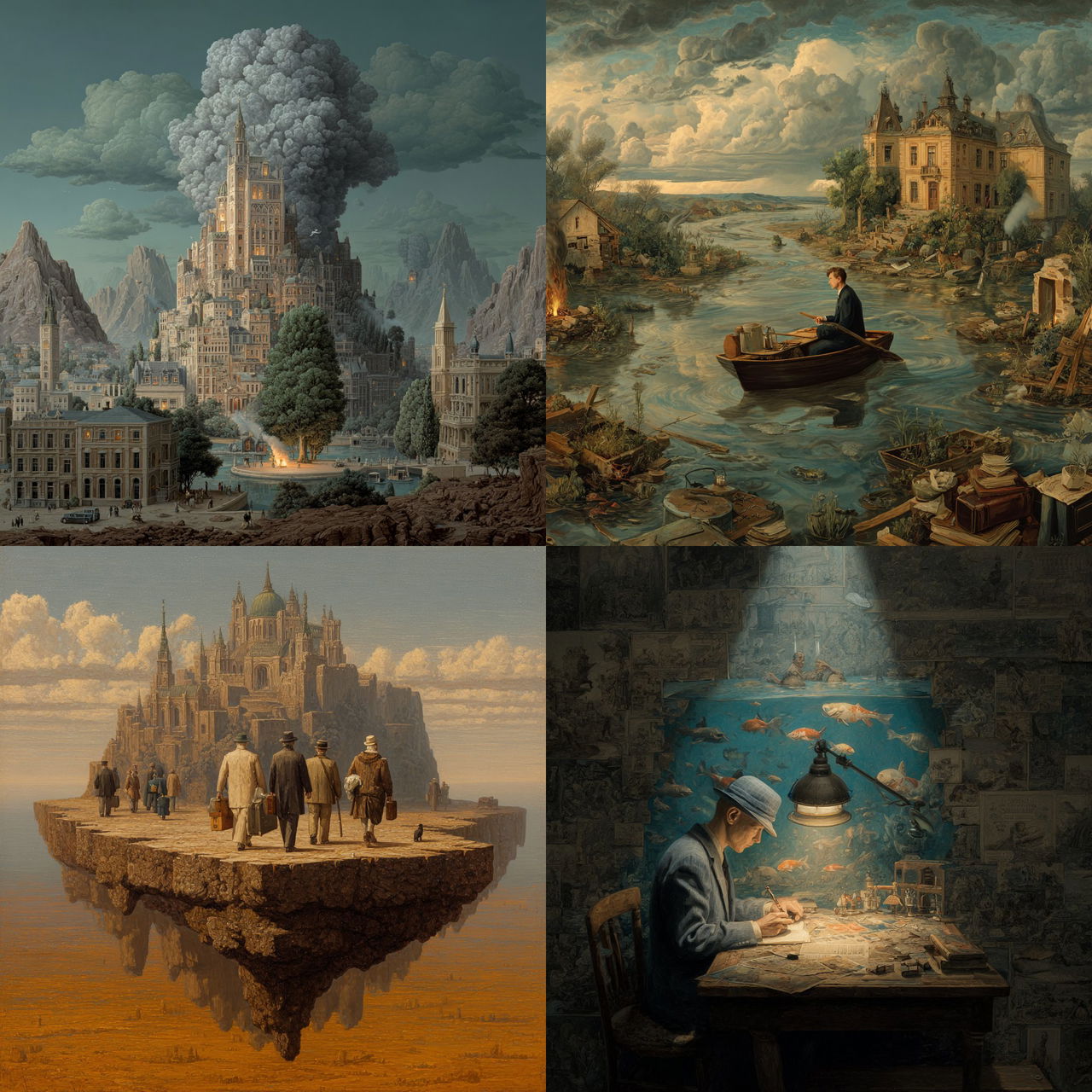 Franz Sedlacek style, Midjourney V7, render 1 of 4