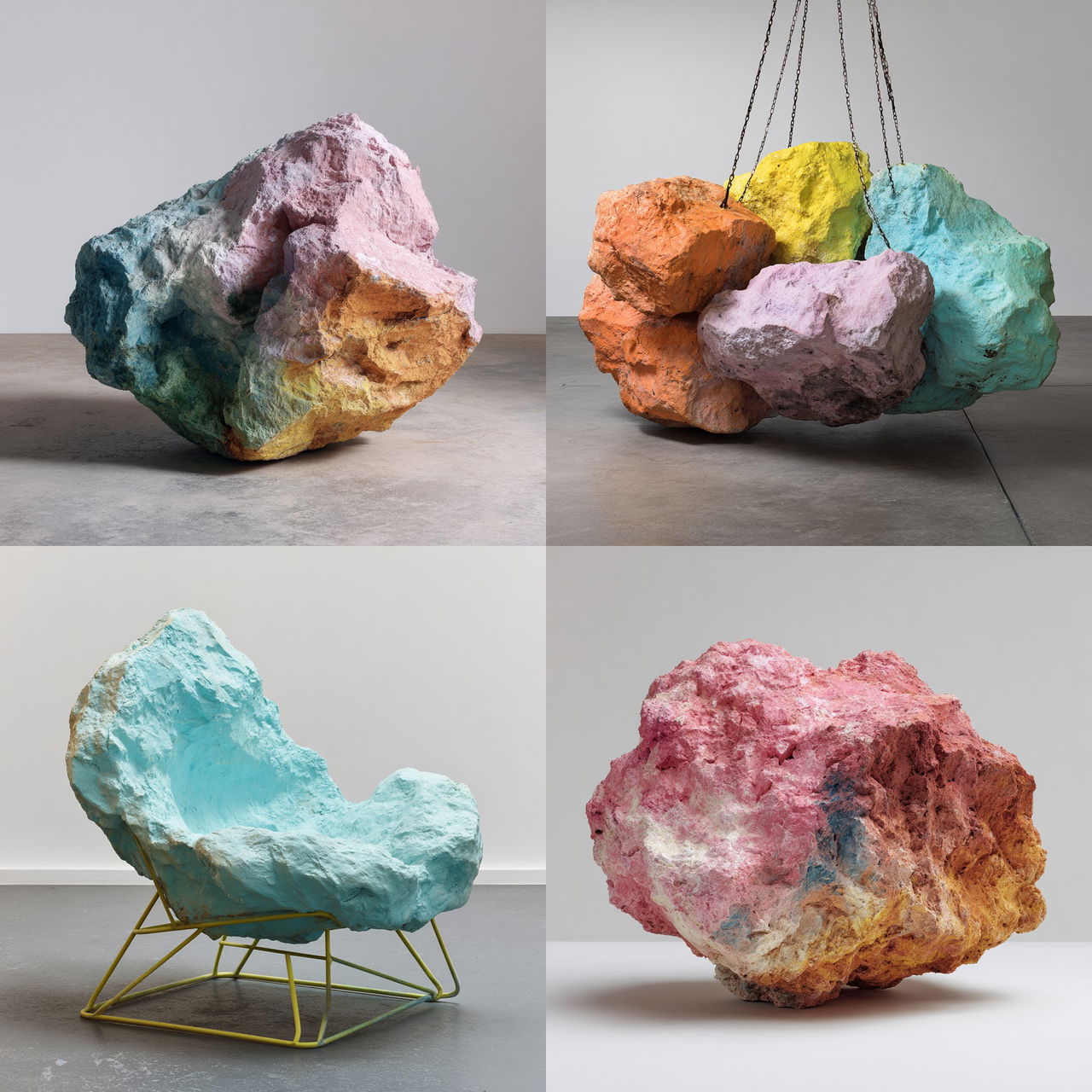 Franz West style, Midjourney V7, render 1 of 4