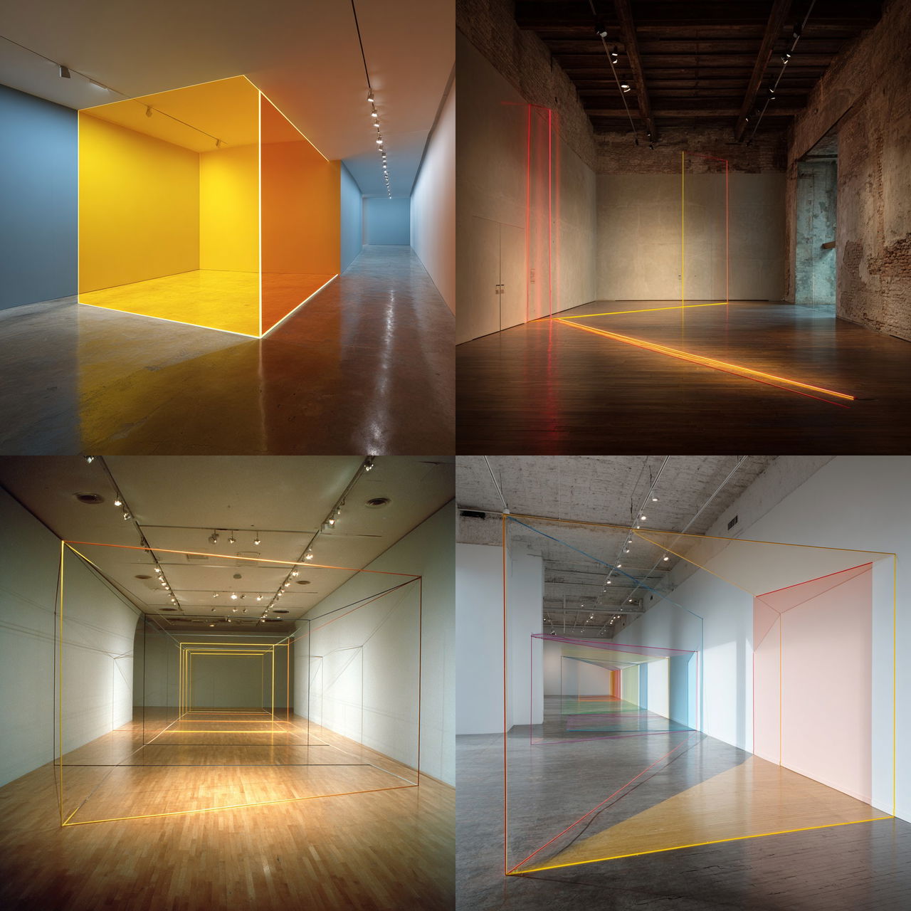 Fred Sandback style, Midjourney V7, render 1 of 4