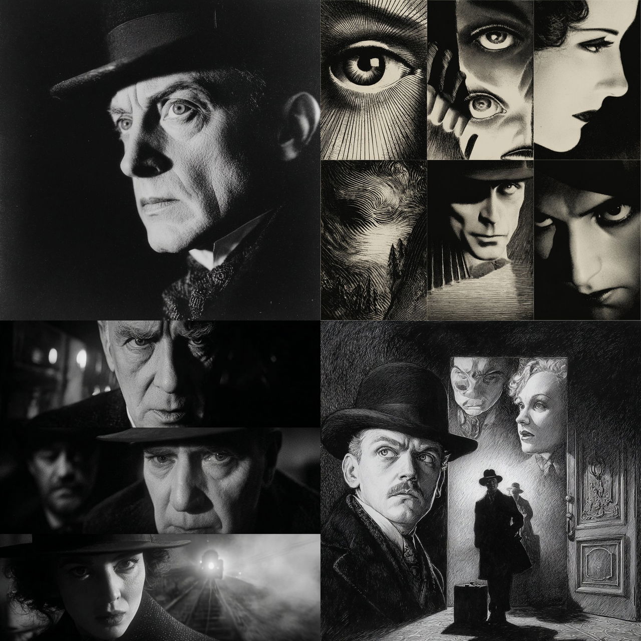 Fritz Lang style, Midjourney V7, render 1 of 4