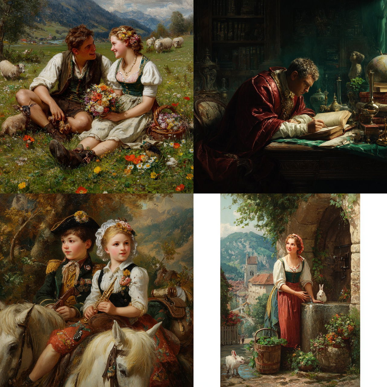 Fritz Zuber-Buhler style, Midjourney V7, render 1 of 4