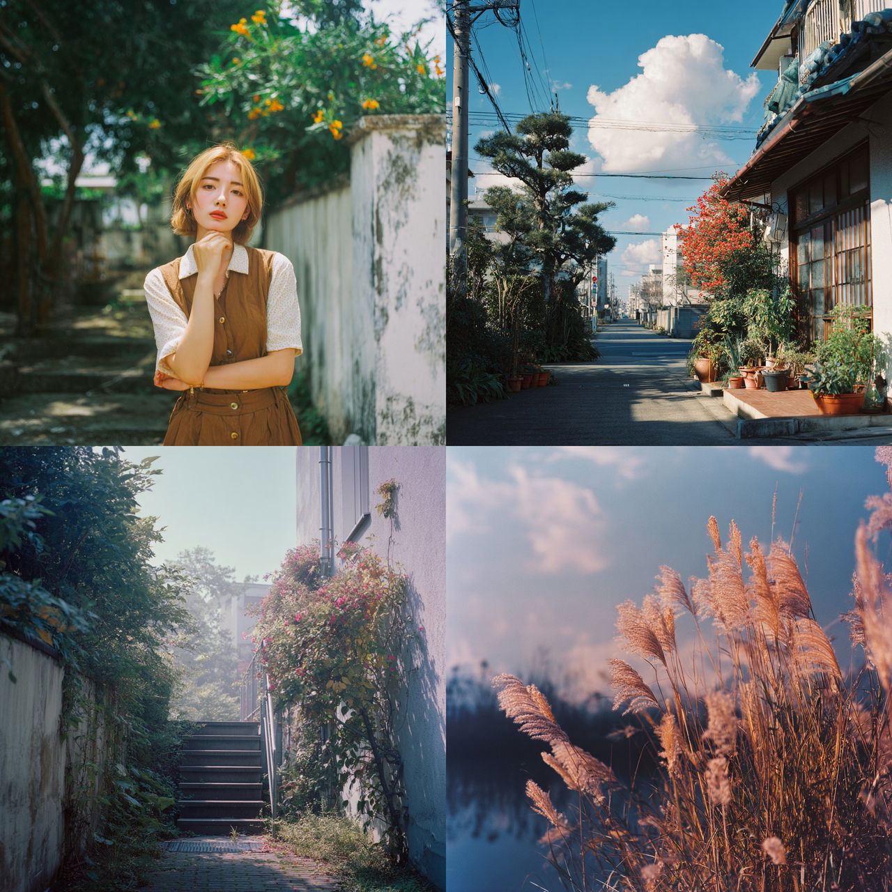 Fujicolor Pro 400H style, Midjourney V7, render 1 of 4