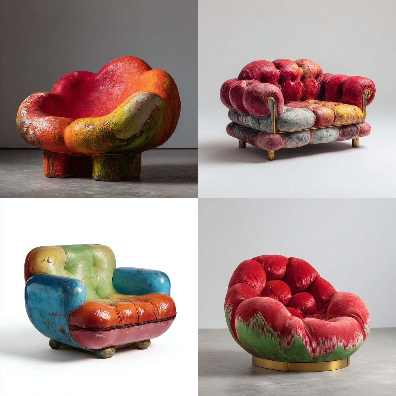 Gaetano Pesce style, Midjourney V7, render 1 of 4