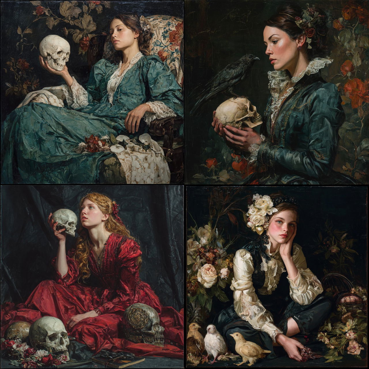 Gail Potocki style, Midjourney V7, render 1 of 4